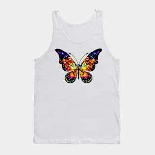 Colorful butterfly with abstract patterns Tank Top